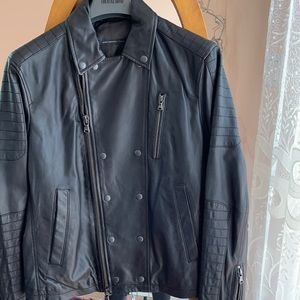 New no tags John Varvatos lambskin leather jacket